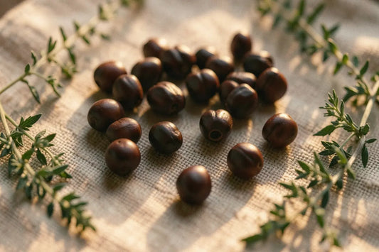 Delicate dried cardamom shells for natural sound healing chimes